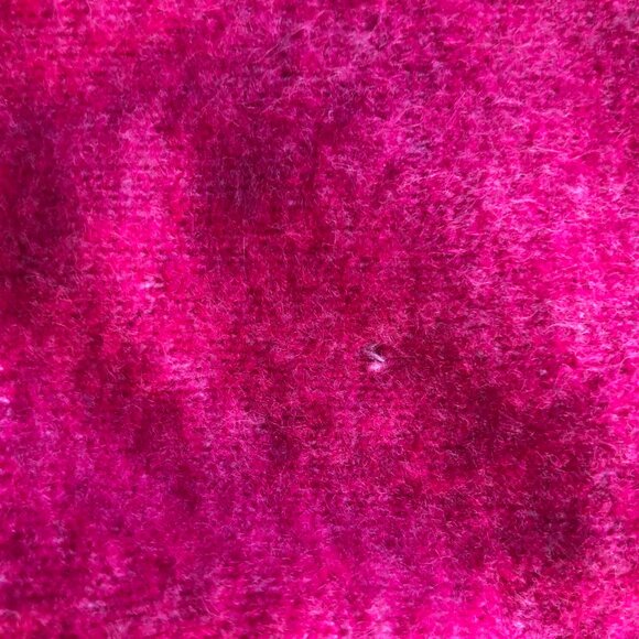 LOFT Womens XS Hot Pink Sweater Silver Sequin Stars Wool Blend READ - Picture 8 of 10